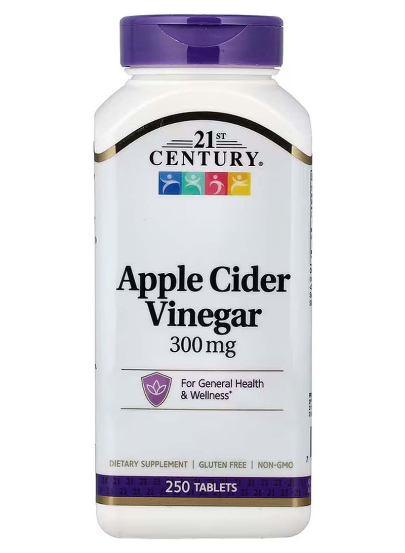 21st Century Apple Cider Vinegar, 300 mg, 250 Tablets - Image 1